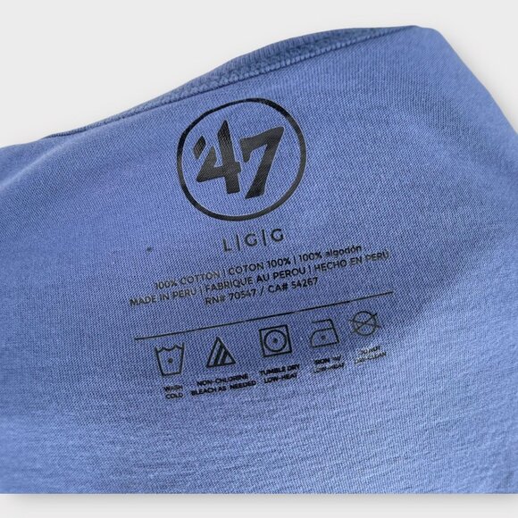 47 Denver Broncos Vintage Big Logo Classic Embroidered Short Sleeve Shirt Large - Picture 7 of 10